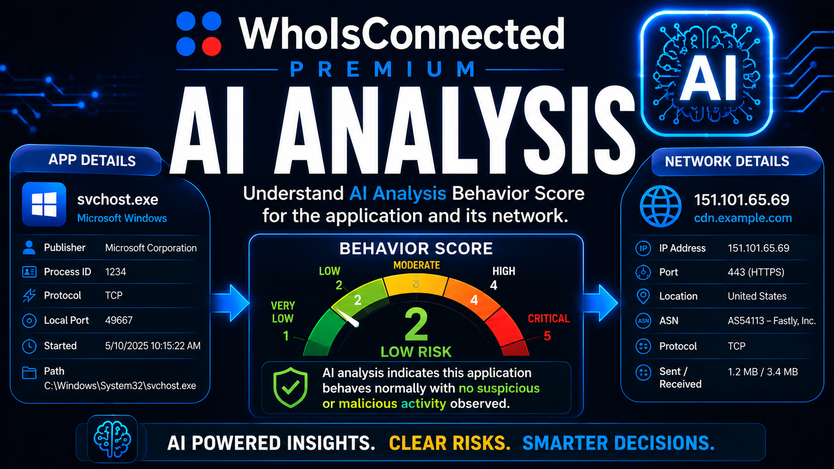 WhoIsConnected Premium AI Analysis
